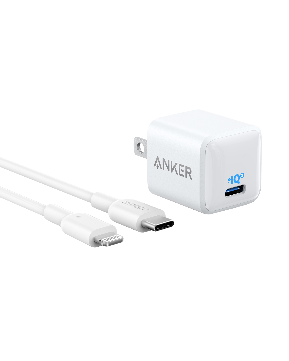Anker <b>511</b> Charger (Nano) with USB-C to Lightning Cable