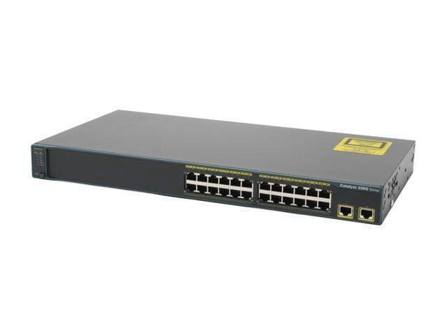 Cisco Catalyst 2960 24 Port 10/100 + 2 T Image Switch - WS-C2960-24TT-L