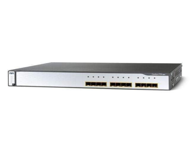 Cisco Catalyst 3750G 12 Port Gigabit SFP Switch - WS-C3750G-12S-E